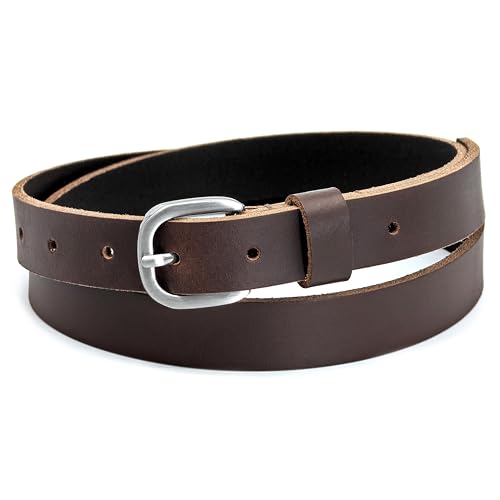 Ashford Ridge 25mm Full Grain Leather Belt - color: Brown, size: XL (40" - 44" waist)