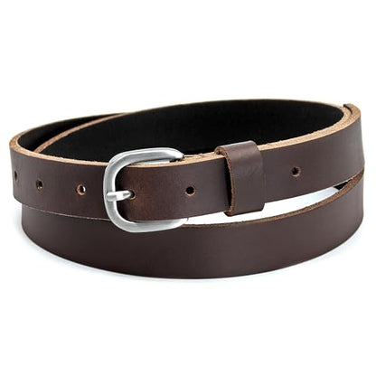Ashford Ridge 25mm Full Grain Leather Belt - color: Brown, size: XL (40" - 44" waist)