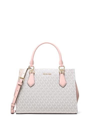 Michael Kors Women's Marilyn Satchel - color: Gold-tone Hardware/Mk Signature/Powder Blush Multi, size: One Size
