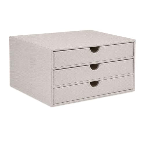 UnionBasic Document Organizer, 3-Drawer File Cabinet Document Storage Box, Office Desktop Filing Organizer, Beige - color: Beige, size: 3-Drawer Organizer