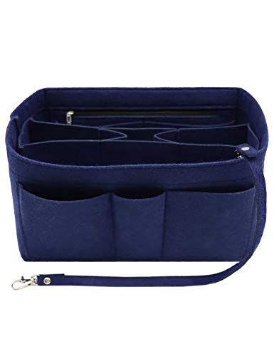 LEXSION Felt Insert Bag Organizer Bag In Bag For Handbag Purse Organizer Fits Speedy Neverful - color: Blue, size: Medium