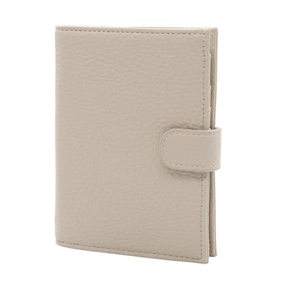 Long Keeper RFID Passport Holder Women Men PU Leather Travel Slim Wallet with Card Holders SIM Slots Zippered Coins Pocket (Grey) - color: Grey