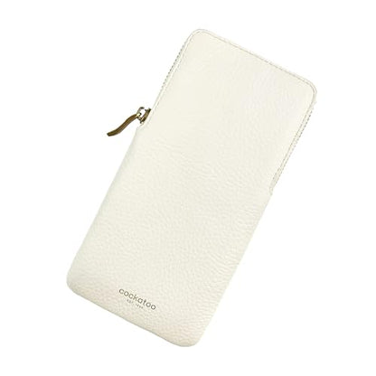 Cockatoo Sunglasses Leather Soft Case Zipper Eyeglass Pouch for Women Men - color: Ercu
