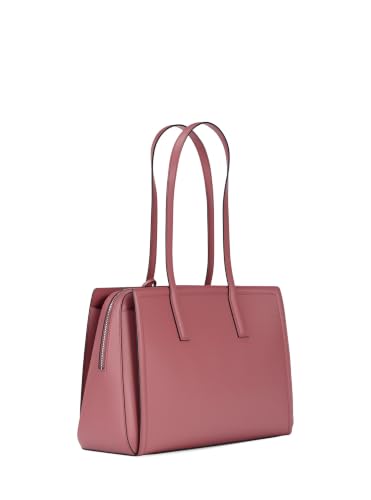 Michael Kors Women's Laila Medium Tote Bag - color: Silver-tone Hardware/Embossed Goat Leather/Rosewood, size: One Size