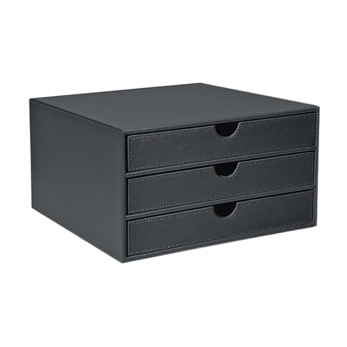 UnionBasic Document Organizer, 3-Drawer File Cabinet Document Storage Box, Office Desktop Filing Organizer, Elegent Grey - color: Elegant Grey, size: 3-Drawer Organizer