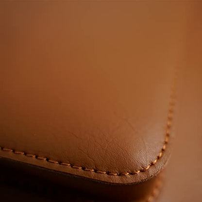 Leather Laptop Sleeve Compatible with New 15 inch MacBook Air 15 2023-2024, Surface Laptop 15, Surface Book 13.5 Color Brown - color: Brown, size: 15.3 Inch