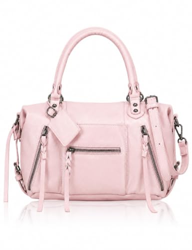 Women Mini Tote Bags (8 L) City Bags Tote Bag Purse Vegan Leather Hobo Handbags With Adjustable Dual Straps - color: Pink