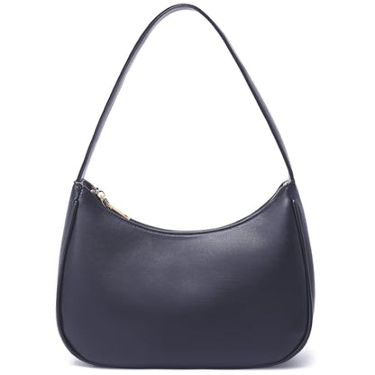 CYHTWSDJ Shoulder Bags for Women, Cute Hobo Tote Handbag Mini Clutch Purse with Zipper Closure - color: Dark Blue