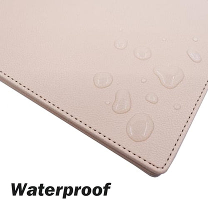 Hard PU Leather Discbound Notebook Covers Letter 1 Pair(Khaki) | Waterproof Luxury PU Leather 11 Mushroom Holes Business Journal Cover Compatible with Circa Arc TUL and Happy Planner etc. - color: Khaki, size: Letter