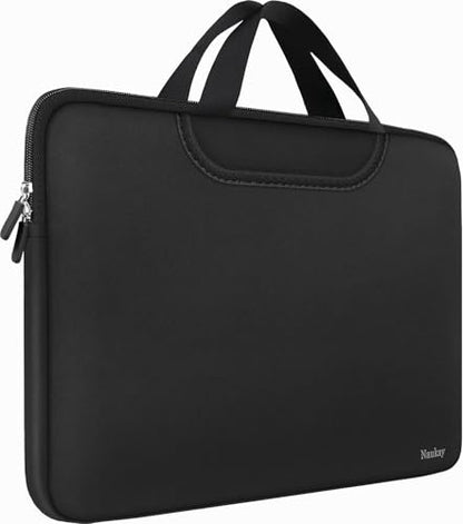17 inch Laptop Sleeve, Resistant Neoprene Laptop Bag with Handle Briefcase | Laptop Case, Traveling Computer Protective Bag Compatible for 15 15.6 inch HP, Dell, Acer, Asus, Black - color: Black, size: 17 inch