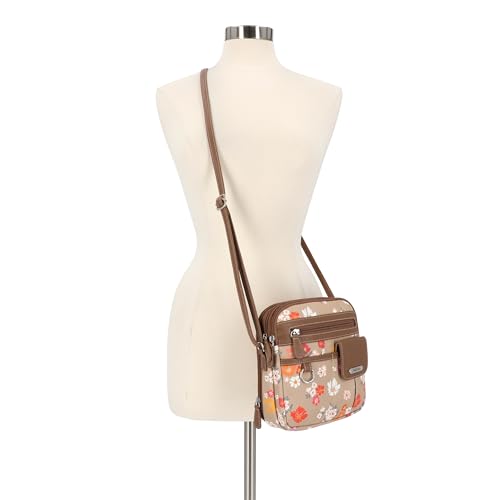 Multisac Women's MultiSac North South Mini Zip Around Crossbody - color: Maui Nude Print