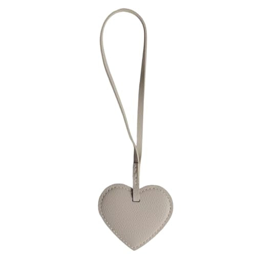 Heart Bag Charm for Handbag Cute Purse Charm Accessories Keychain Gift for Women Girls Birthday Christmas Wedding - color: A Gray