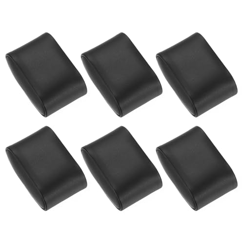 uxcell 6Pcs Bracelet Watch Pillow PU Leather Jewelry Display Pillows for Watch Box Bangle Cushions Display Storage (2.83" x 1.77" x 1.5", Black) - size: 2.83" x 1.77" x 1.5"