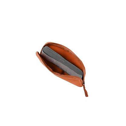 Orbitkey Pencil Case - Terracotta | Spacious Storage | Internal Divider | Mesh Organization Pockets | Water-Resistant Fabric - color: Terracotta