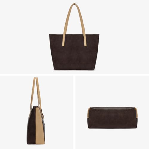 Montana West City Tote Bags Purses and Handbags for Women Causal Bag - color: *Two Tone Coffee