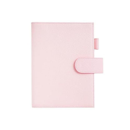 Moterm Leather B6 Planner Cover for Stalogy, Sterling Ink & Wonderland 222 | Original Collection (B6+), Pebbled-Quartz, with Built-in Pen Loop, Card Slots and Back Pocket - color: Pebbled-quartz