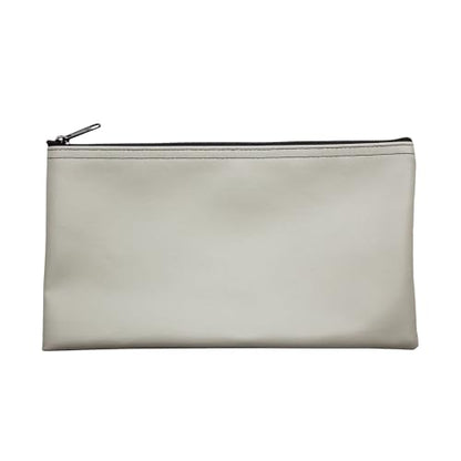 Multi-Purpose Zipper Bag, Gray, 11 x 6 Inch | Reusable, Travel Pouch, Lightweight, Makeup Organizer - color: Gray
