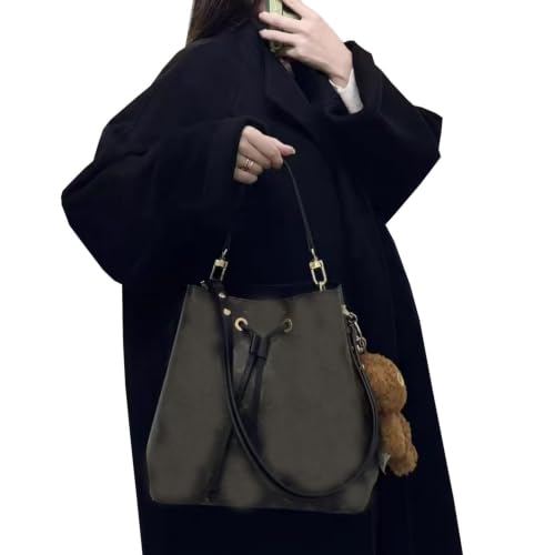 Leather Handbag Strap, Suitable for Changing Shoulder Straps on L V Handbags and Bucket Bags(Black-W:0.7in,L：14.9in) - color: Black-W:0.7in-L：14.9in
