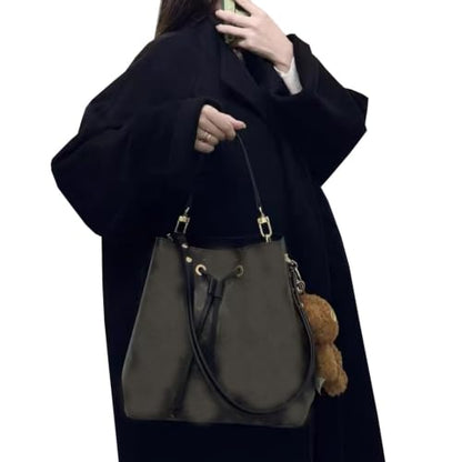 Leather Handbag Strap, Suitable for Changing Shoulder Straps on L V Handbags and Bucket Bags(Black-W:0.7in,L：14.9in) - color: Black-W:0.7in-L：14.9in