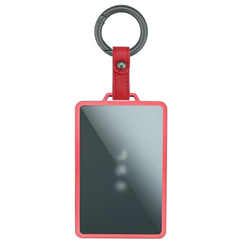 Joouheax Transparent Card Key Holder for Tesla, Soft TPU, Red | Transparent Soft Card Case Cover for Model Y/3/S/X Cybertruck Accessories - color: Red