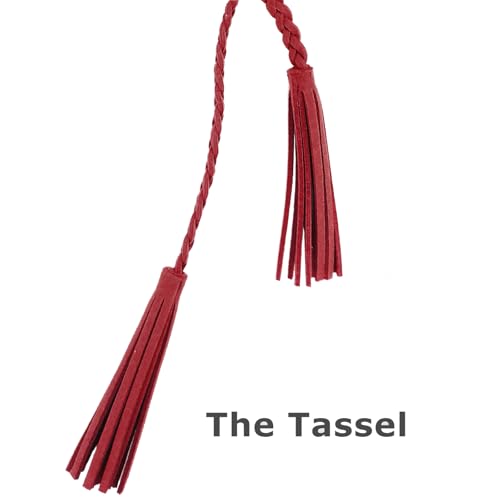 Nanxson Women's Waist Belt Woven Tassels Chain Belt Skinny Belt for Skirt Dress PDW0042 - color: Red