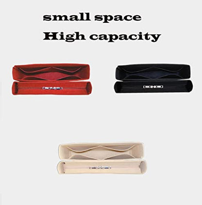 Purse Organizer Insert for GST handbag liner bag lined storage felt Insert 2pcs 2018Claret-GST - color: Claret
