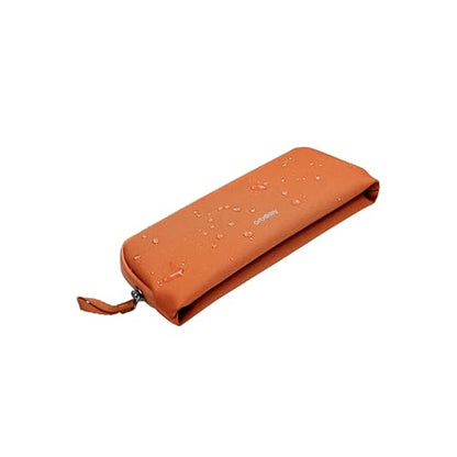 Orbitkey Pencil Case - Terracotta | Spacious Storage | Internal Divider | Mesh Organization Pockets | Water-Resistant Fabric - color: Terracotta