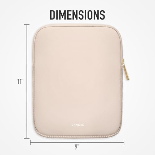 Vandel Slim & Protective Tablet Sleeve for 9-11 inch iPad A16, 11 iPad Pro | Fits al 9-11 Inch iPads + Tablets, 10.9" iPad,10.2" iPad, 10.9" iPad Air, 11 Inch Samsung Galaxy Tab A9+, Fits Magic Keyboard - color: d. Sand, size: 9-11 Inch Tablet