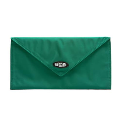 Big Skinny Women's Slimvelope Tri-Fold Checkbook Slim Wallet, Holds Up to 40 Cards - color: Verdant Green