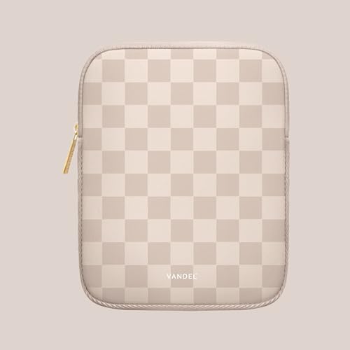 Vandel Slim & Protective Tablet Sleeve for 9-11 inch iPad A16, 11 iPad Pro | Fits al 9-11 Inch iPads + Tablets, 10.9" iPad,10.2" iPad, 10.9" iPad Air, 11 Inch Samsung Galaxy Tab A9+, Fits Magic Keyboard - color: a. Neutral Checker, size: 9-11 Inch Tablet