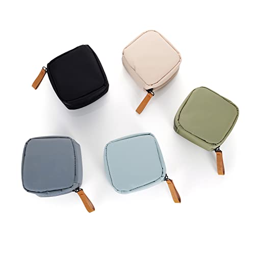 Hekyip Mini Cosmetic Bag, Travel Makeup Pouch, Portable Waterproof Cosmetic Pouch for Ladies Women, Mini (Mini Grayish) - color: Mini Grayish