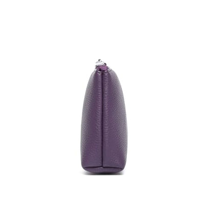 Small Makeup Bag for Purse, Leather Cosmetic (Anemone Purple) - color: PU/Anemone Purple