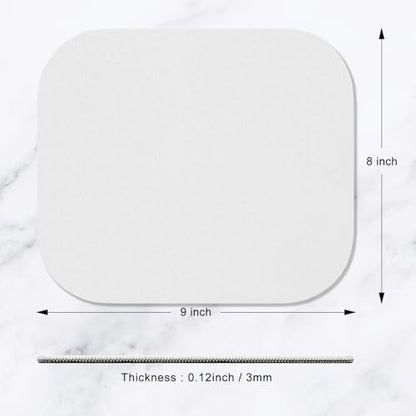 Hsurbtra Mouse Pad, Premium-Textured Small Square Mousepad 8 x 9 Inch Gray, Thick 3 mm Anti-Slip Waterproof Rubber Pretty Cute Computer Mat for Office Home Gaming Laptop Men Women Kids - color: Space Gray, size: R-Square (8" x 9")