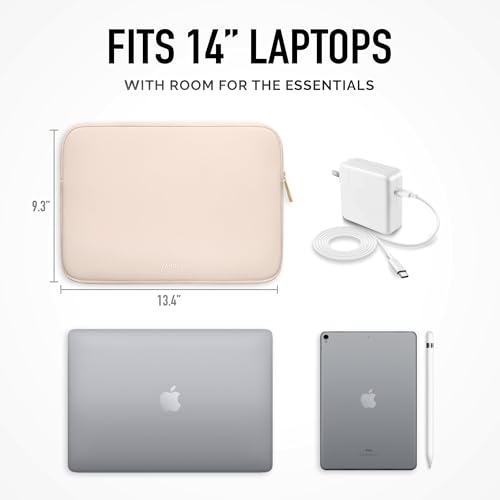 Vandel Slim, Protective Laptop Sleeve for 14 Inch Laptops, MacBook Pro 14 | Fits MacBook Pro 14 inch, HP 14” Laptops, Dell XPS 14, 14” Chromebooks, HP Stream, Dell Latitude, Lenovo IdeaPad, Protextive - color: d. Sand, size: 14 Inch