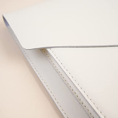 Leather Laptop Sleeve 15Inch 16 Inch Compatible with New MacBook Pro 16, New MacBook Pro 15, Surface Book 15, Dell XPS 15 Color White - color: White, size: 15 Inch