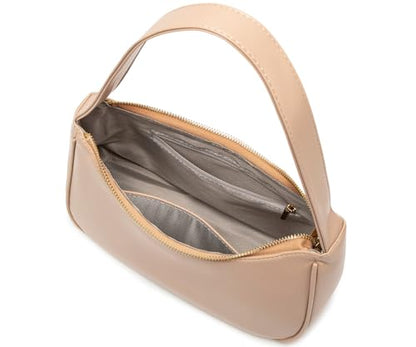 CYHTWSDJ Shoulder Bags for Women, Cute Hobo Tote Handbag Mini Clutch Purse with Zipper Closure - color: Khaki