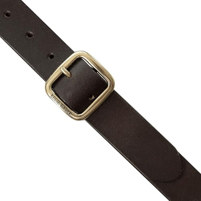 Eddie Bauer Women's Casual Leather Belts with Durable Metal Buckle - color: Center Bar - Brown, size: Small