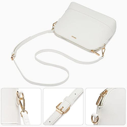 LOVEVOOK Handbags for Women Shoulder Bags Tote Satchel Hobo 3pcs Purse Set - color: White