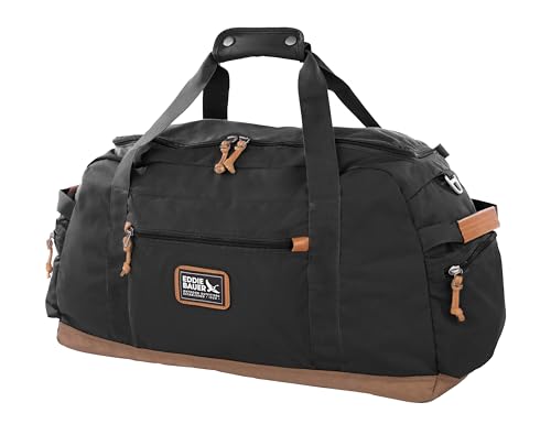 Eddie Bauer Bygone Duffel | Travel | Lightweight | Durable | Rugged Polyester/Nylon | U-Shaped Main Compartment - color: Black, size: 40L