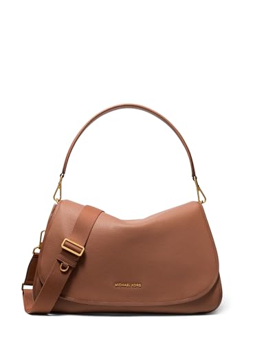 Michael Kors Men's Holmes Extra-large Convertible Messenger - color: Gold-tone Hardware/Matte Pebble Leather/Luggage