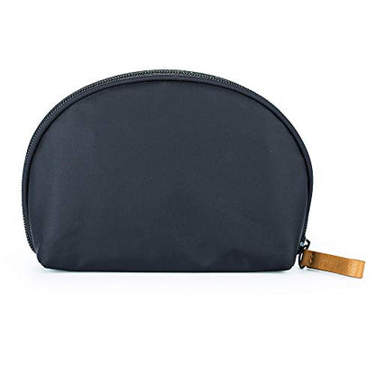 Hekyip Half Moon Cosmetic Bag, Travel Makeup Pouch, Portable Waterproof Cosmetic Pouch for Girls Women, Small (INNER RED) - color: INNER RED