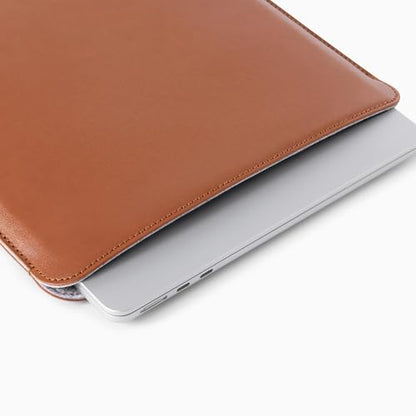 Comfyable Laptop Sleeve 13 Inch Precisely Compatible with MacBook Air M5 2026 & MacBook Pro/Neo A18, Faux Leather Cover Case, Brown - color: Brown, size: For 13" MacBook Pro & Air & Neo