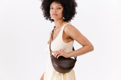 Portland Leather Goods Koala Sling Bag - Adjustable Full-Grain Leather - color: Nutmeg, size: Small