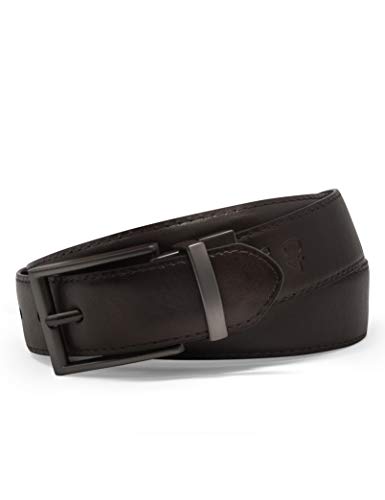 Steve Madden Men's Reversible Men's Dress Casual Every Day Leather Belt - color: Black/Brown (Smooth), size: 38