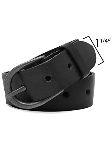 Timberland Women's Casual Leather Belt for Jeans - color: Black (Oval), size: X-Large (37-43)