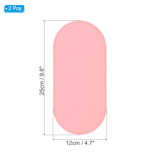 PATIKIL Felt Base Shaper 10x5 Inch, 2 Pcs Bag Bottom Shaper Pad Purse Liner Board Insert Oval for Handbags Tote Crossbody Bag Backpack, Pink - color: Pink, size: 10x5 Inch
