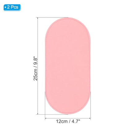 PATIKIL Felt Base Shaper 10x5 Inch, 2 Pcs Bag Bottom Shaper Pad Purse Liner Board Insert Oval for Handbags Tote Crossbody Bag Backpack, Pink - color: Pink, size: 10x5 Inch