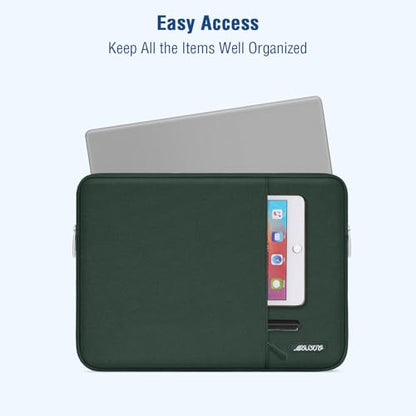 MOSISO Laptop Case 13.3 inch, 13-13.3 inch Laptop Sleeve Bag with Pocket - color: Midnight Green, size: 13.3 inch