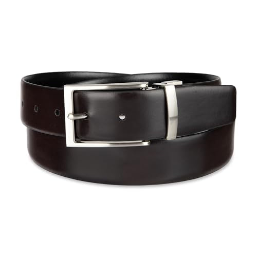 Calvin Klein Men’s Reversible Leather Belt - 2‑in‑1 Versatile Modern Style - color: Deep Black/Brown, size: 2X (46-48)