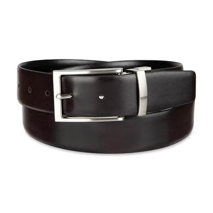 Calvin Klein Men’s Reversible Leather Belt - 2‑in‑1 Versatile Modern Style - color: Deep Black/Brown, size: 2X (46-48)